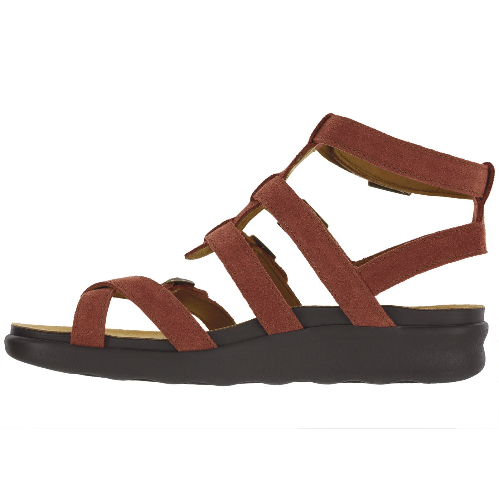 SAS Womens Aria Sandal in Rust