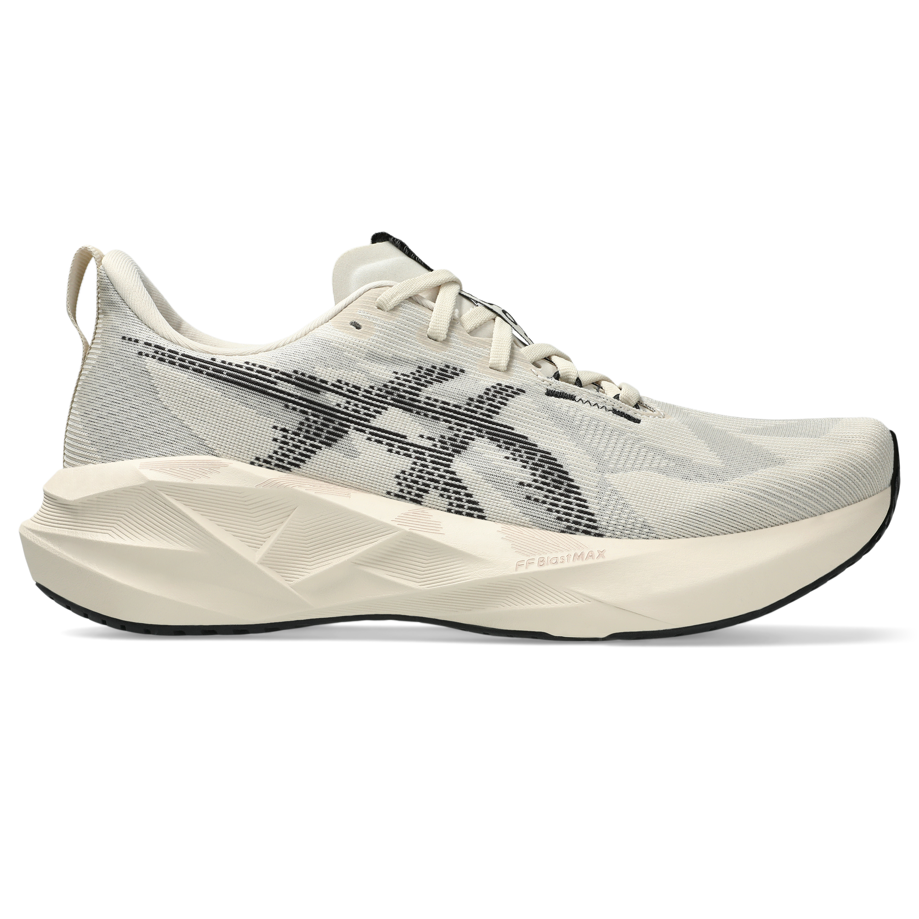 Asics Men's Novablast 5 Running Shoes in Oatmeal/Black