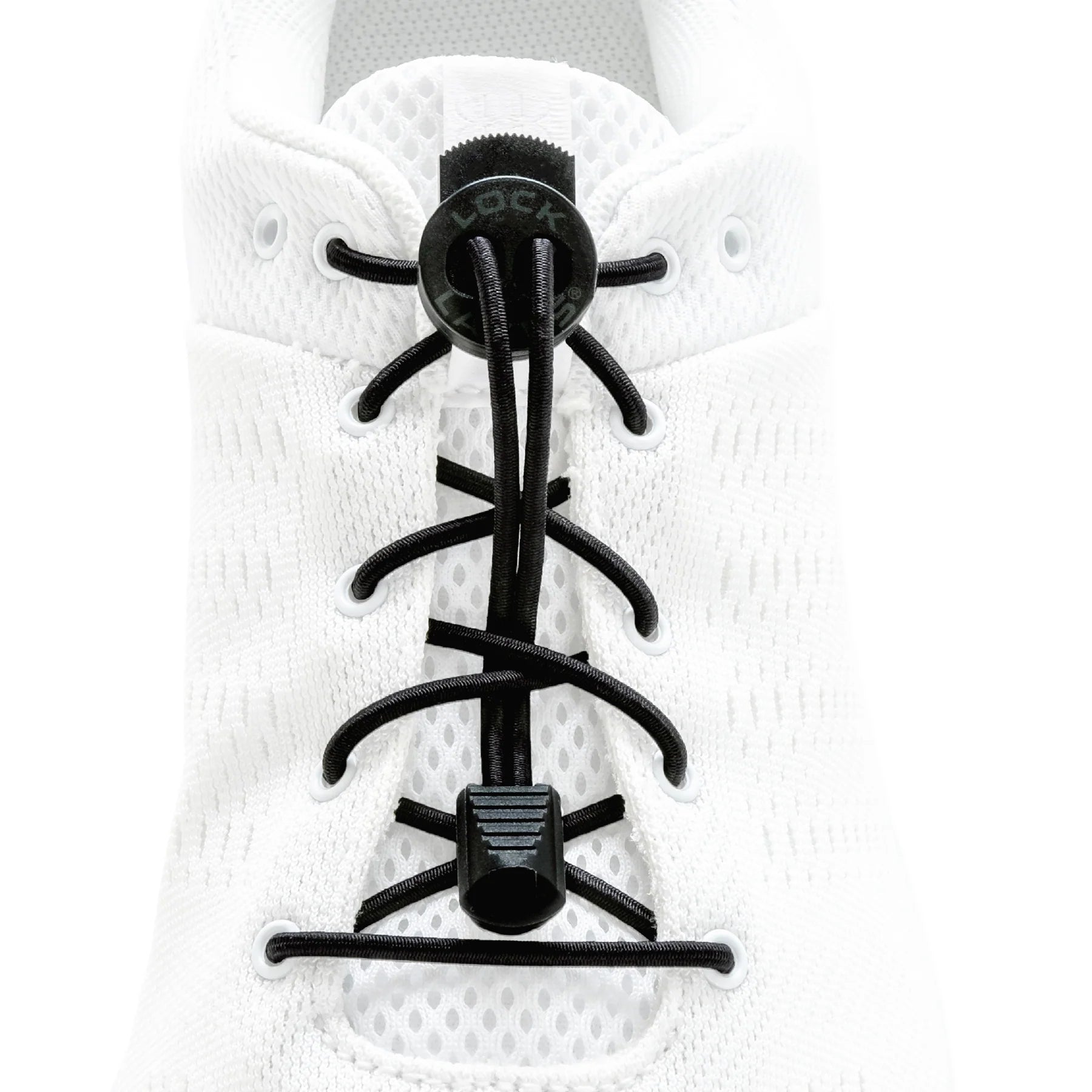 Solid No-Tie Shoelaces in Black