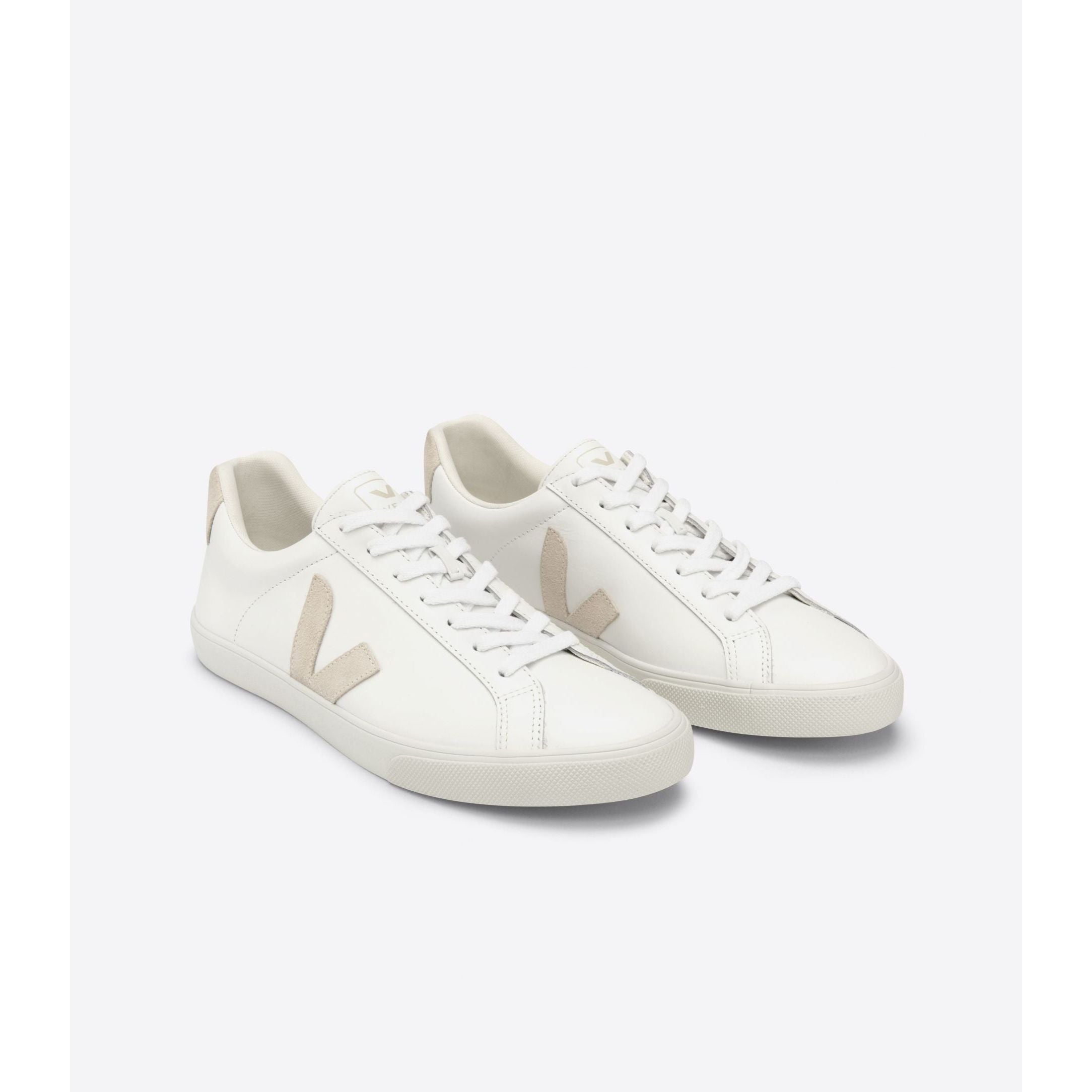 Veja Women's Esplar Leather Sneaker in White Sable Unisex Footwear