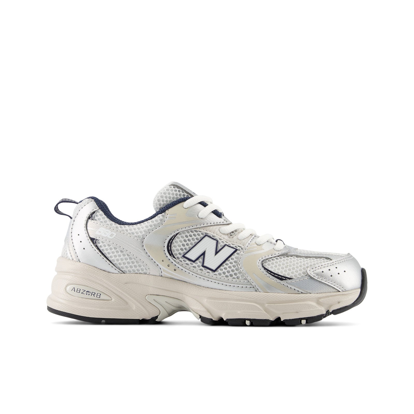 New Balance Kid's 530 in Summer Fog with Nimbus Cloud and NB Navy Kid's Footwear