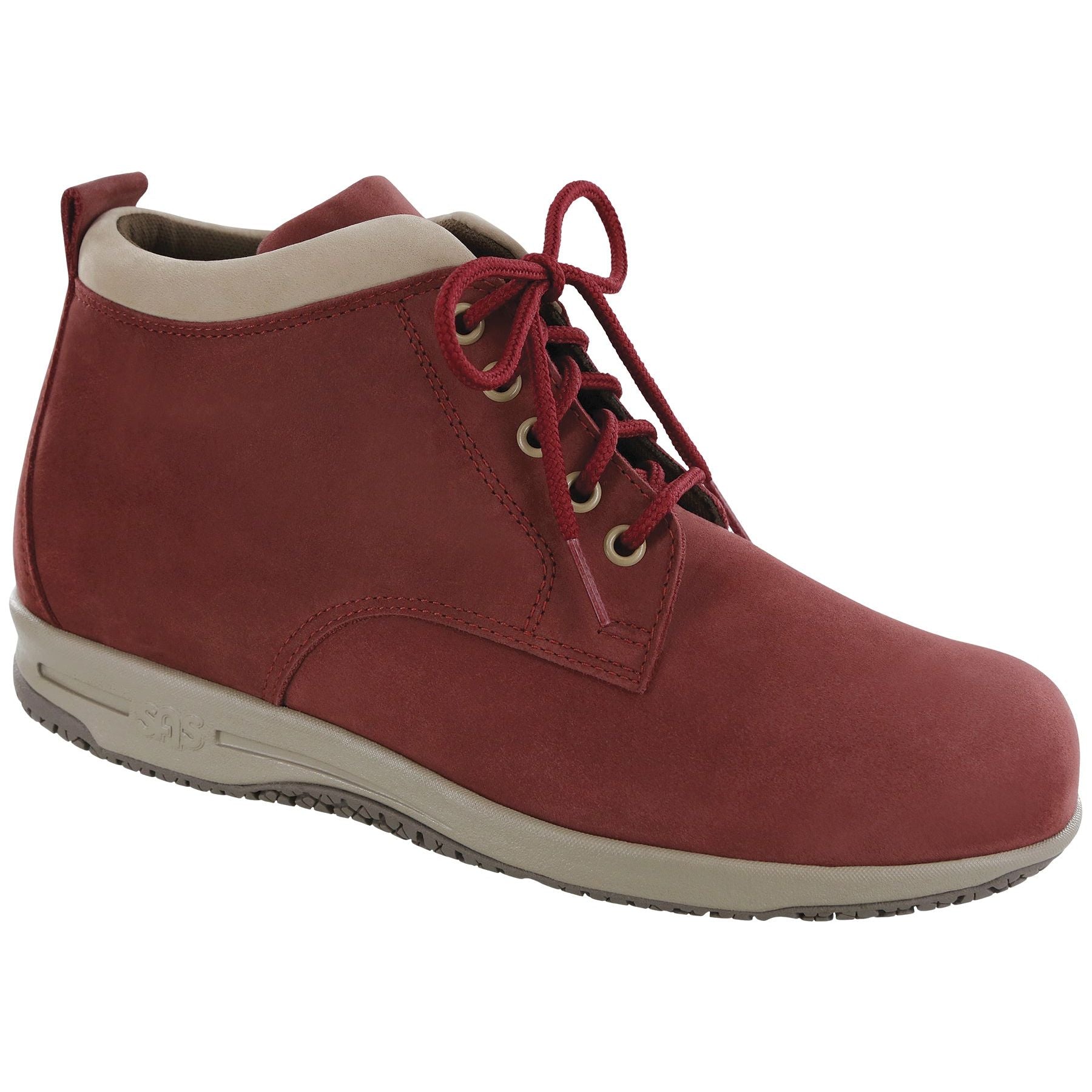 SAS Women's Gretchen Chukka Boot in Red / Taupe