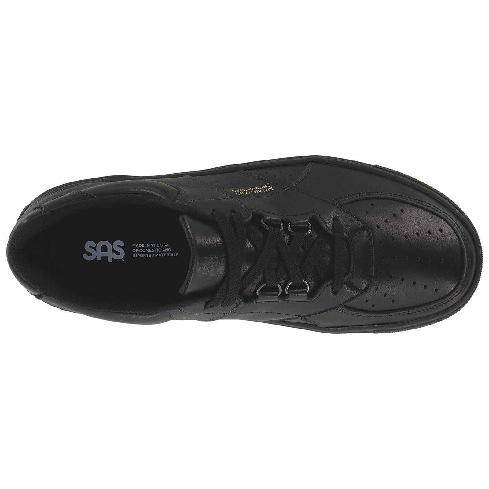 SAS Men's High Street Lace Up Sneaker in Matte Black