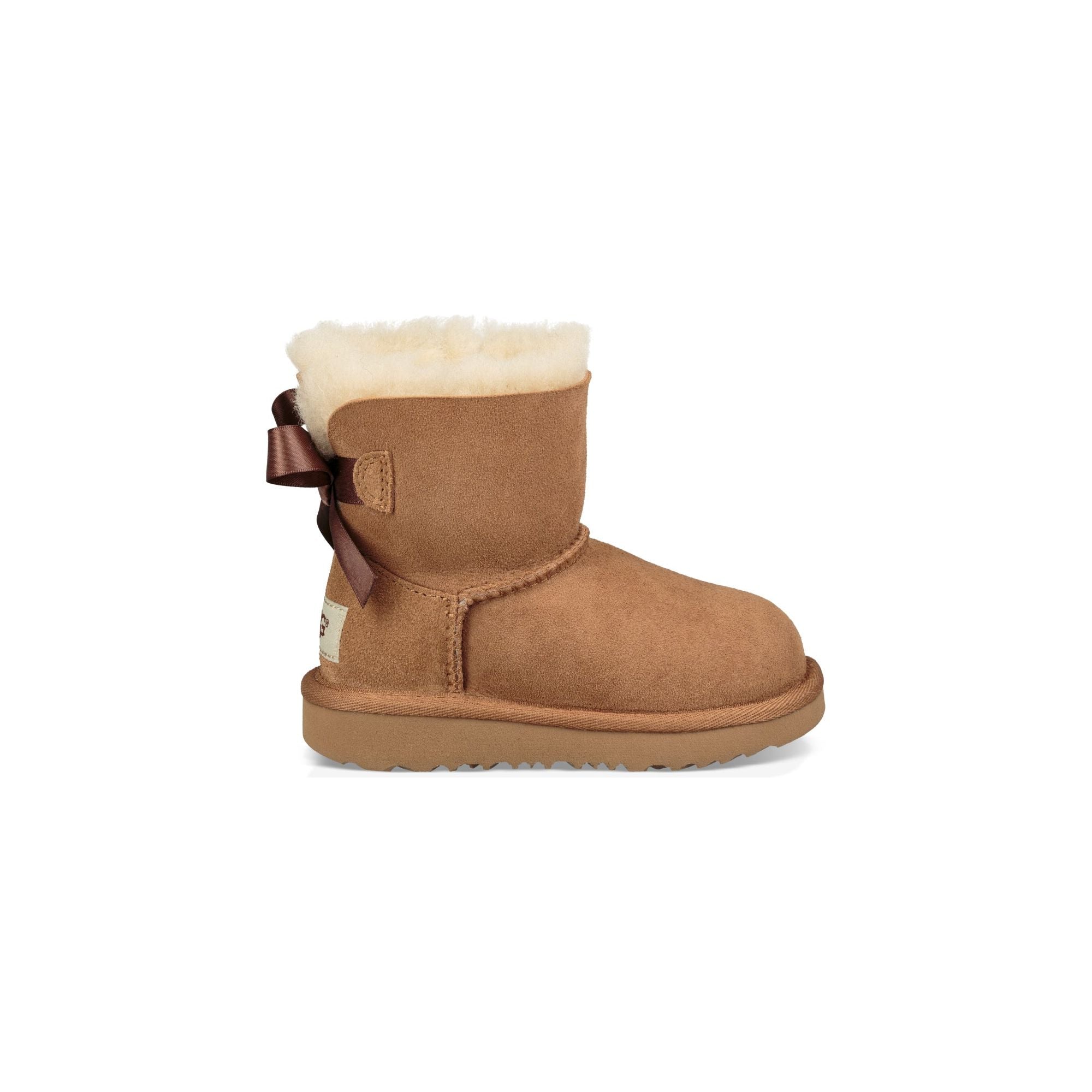 UGG Kids Mini Bailey Bow II Boot in Chestnut Kid's Boots