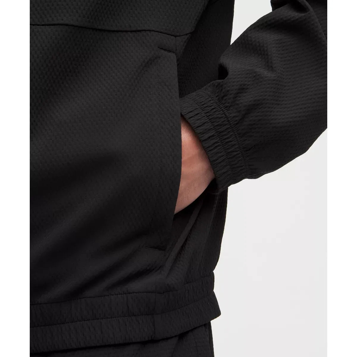 Lululemon Men's License to Train Textured Full Zip | Black