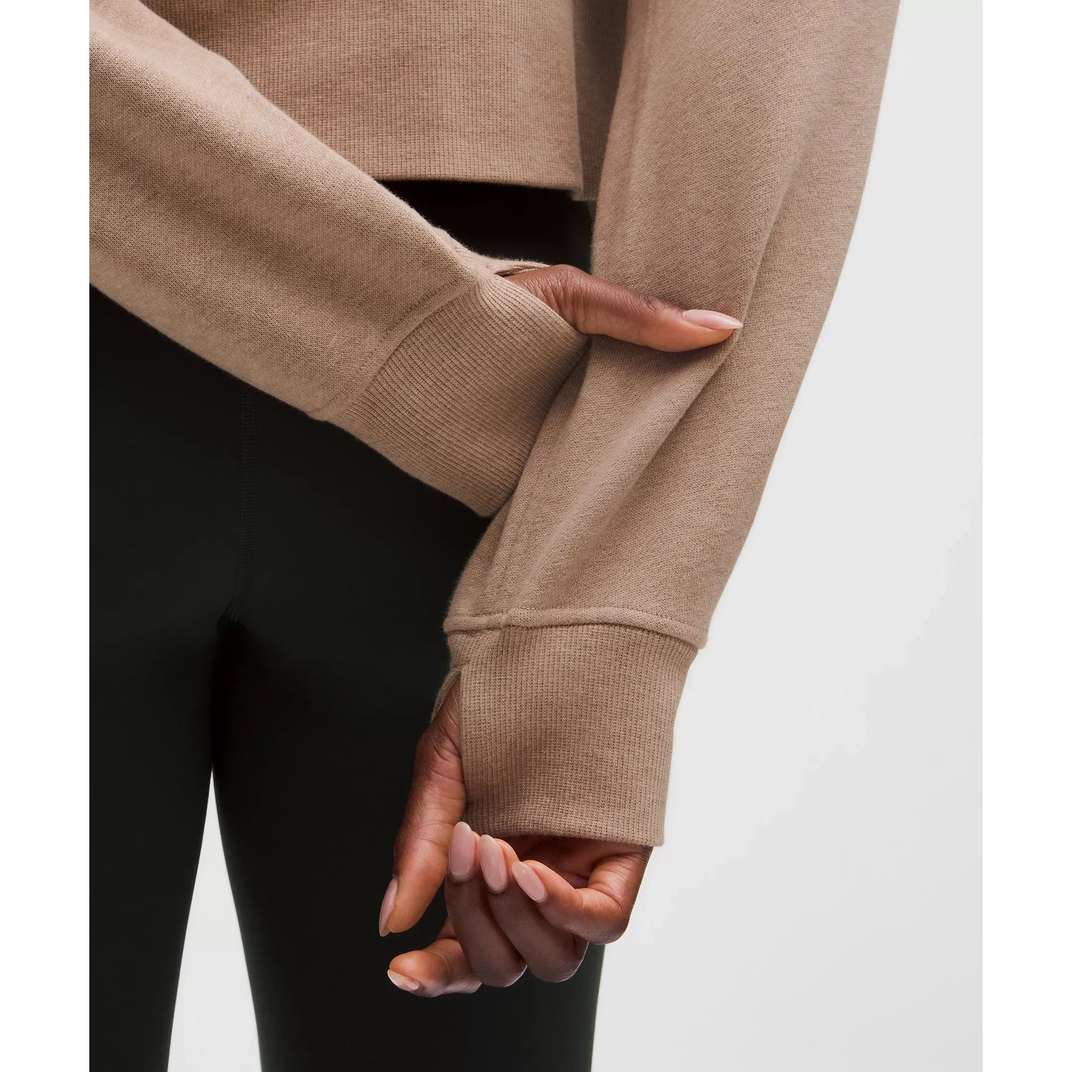 Lululemon Women's Scuba Oversized Half-Zip Hoodie in Heathered Nutmeg