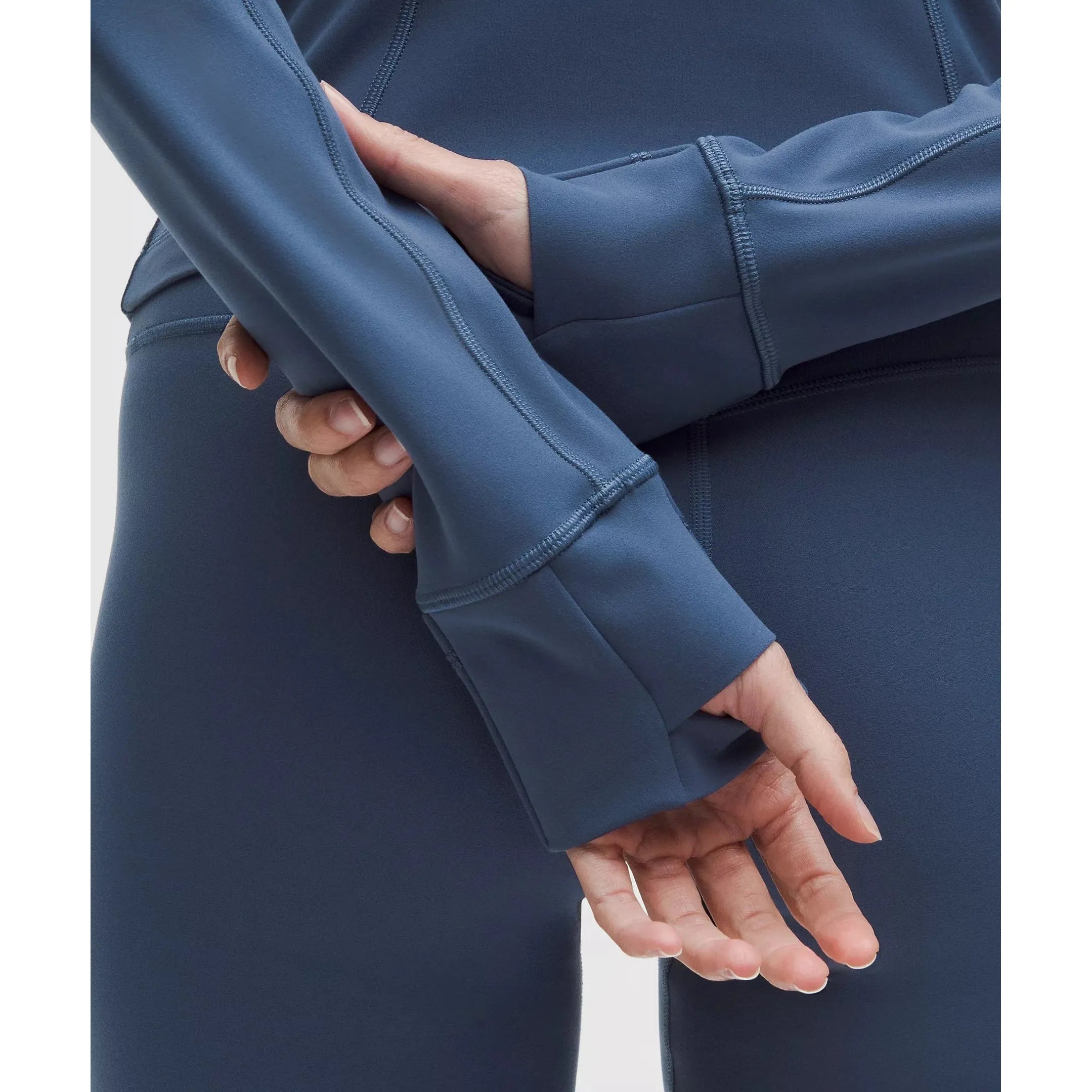 Lululemon Women's Define Cropped Jacket Nulu | Blue Twill/Gold/Gold