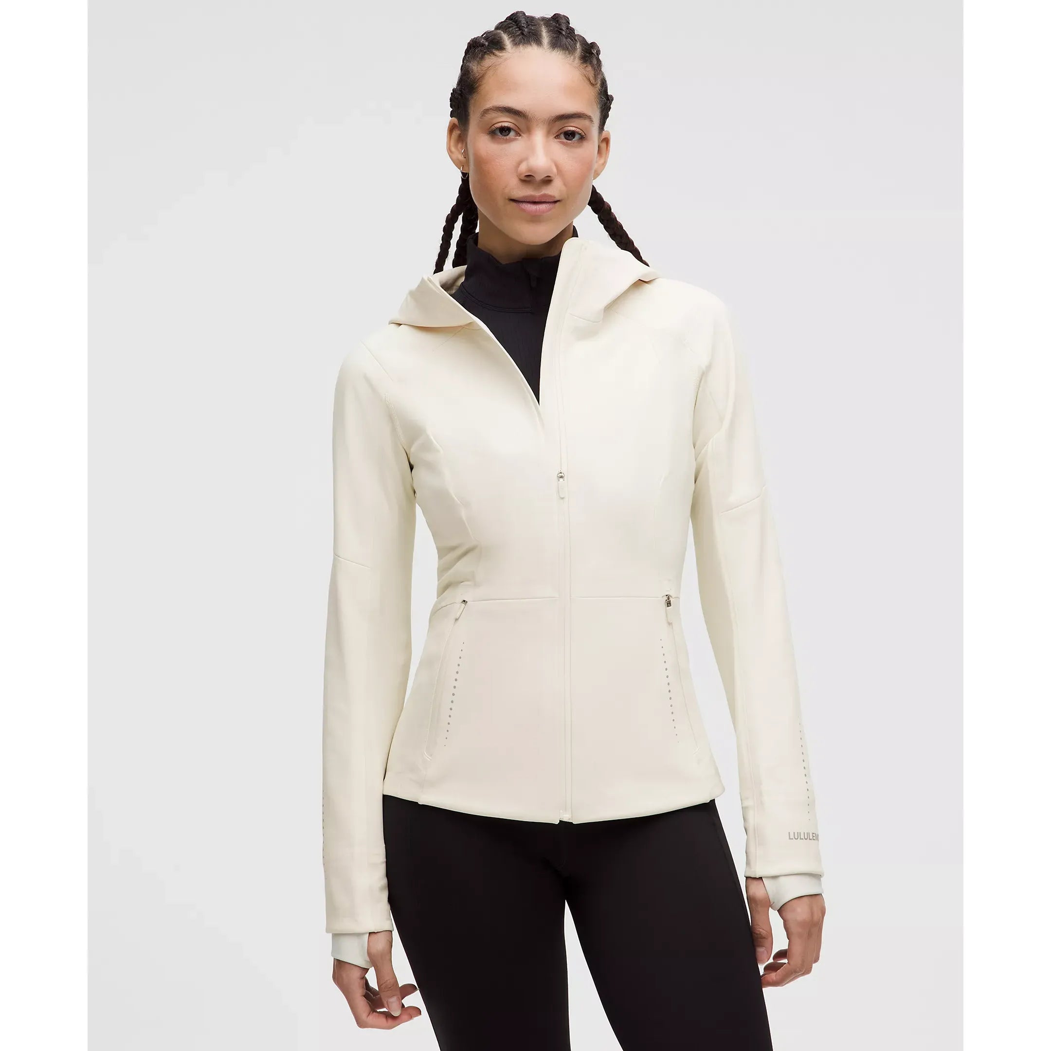 Lululemon Women's Cross Chill Performance Jacket in Light Ivory