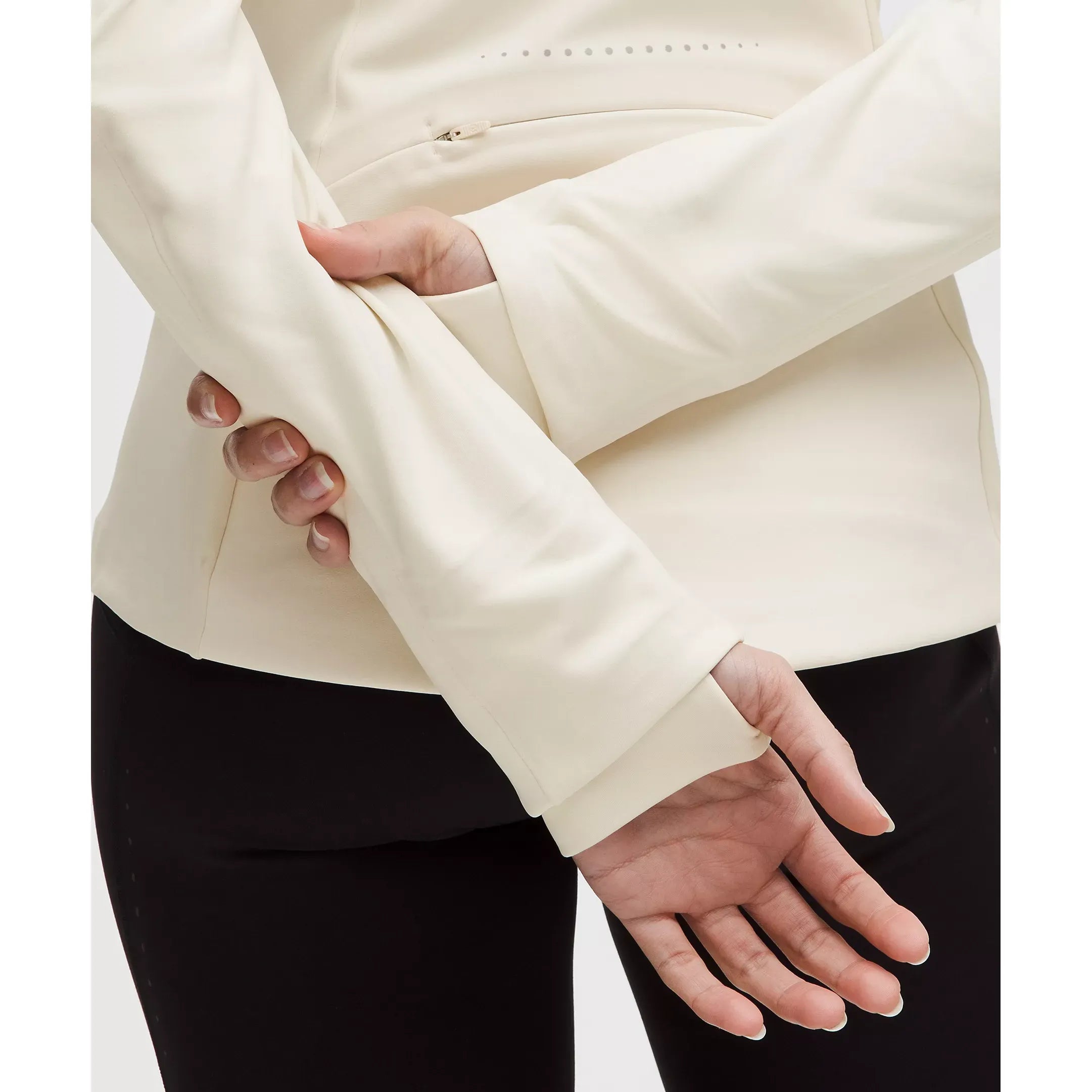 Lululemon Women's Cross Chill Performance Jacket in Light Ivory