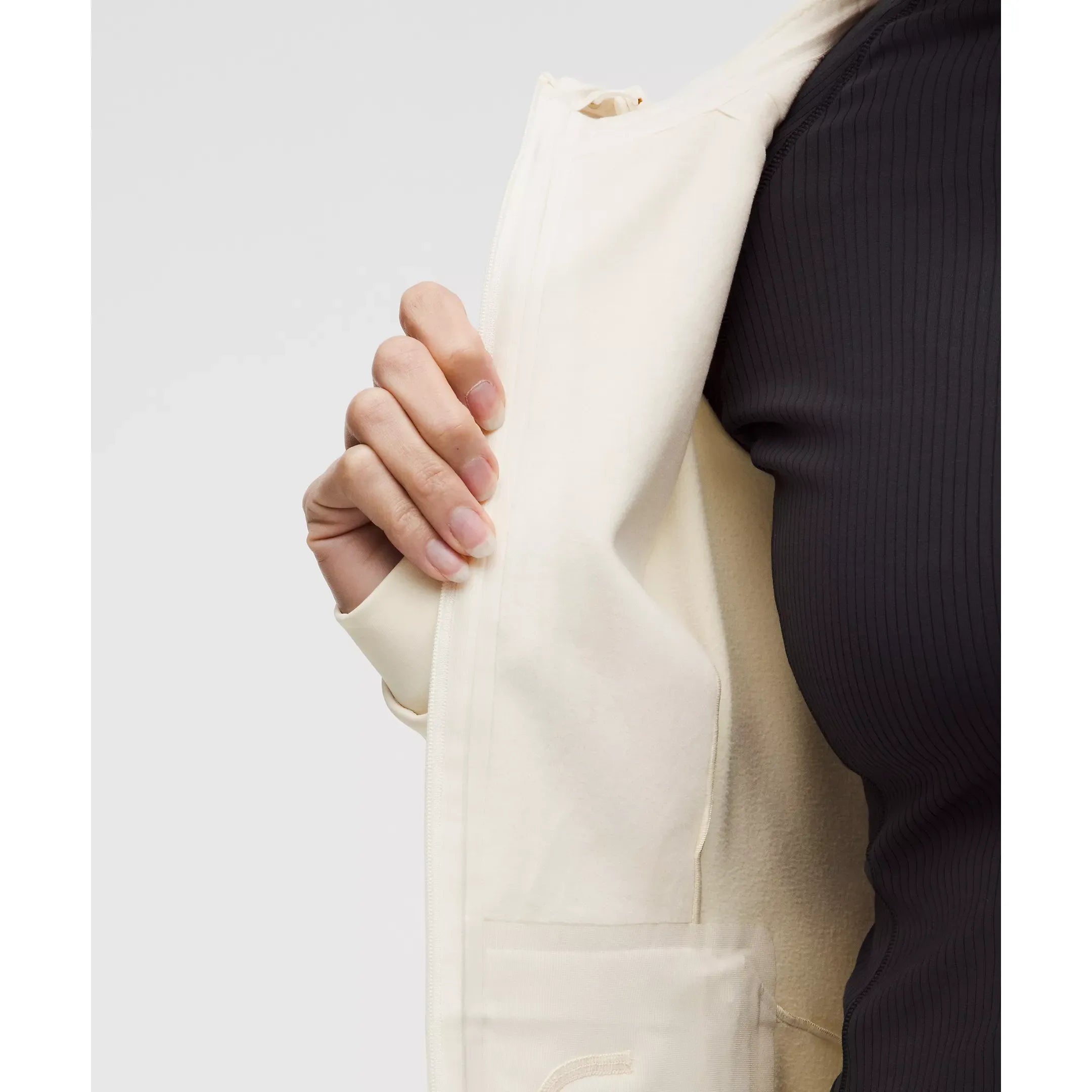 Lululemon Women's Cross Chill Performance Jacket in Light Ivory