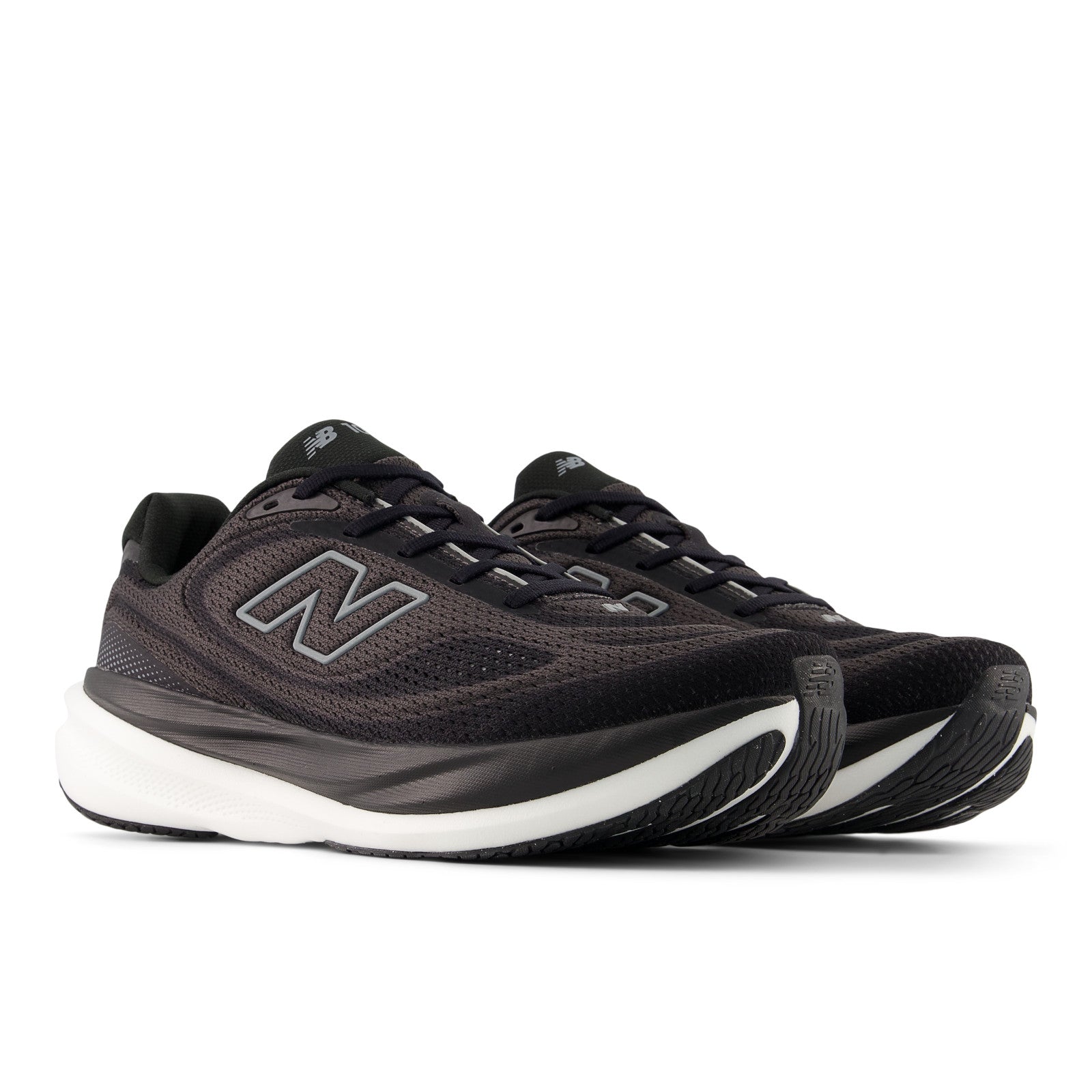 New Balance Men's 1080v15 in Black with Slate Grey and Faded Black