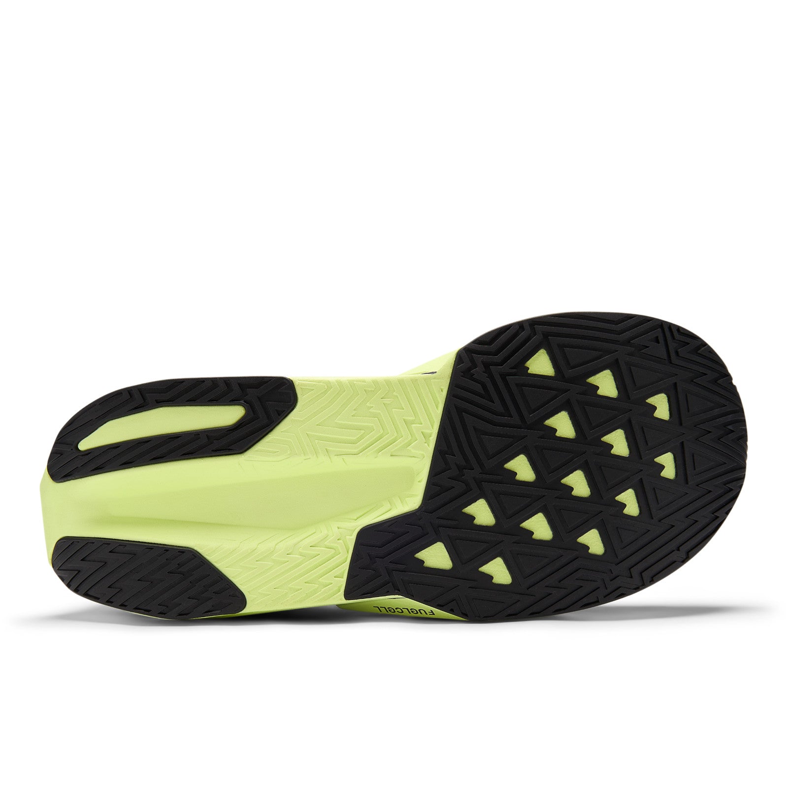 New Balance Men's FuelCell Rebel v5 in Alkaline Green with Boysenberry and Dark Silver Metallic