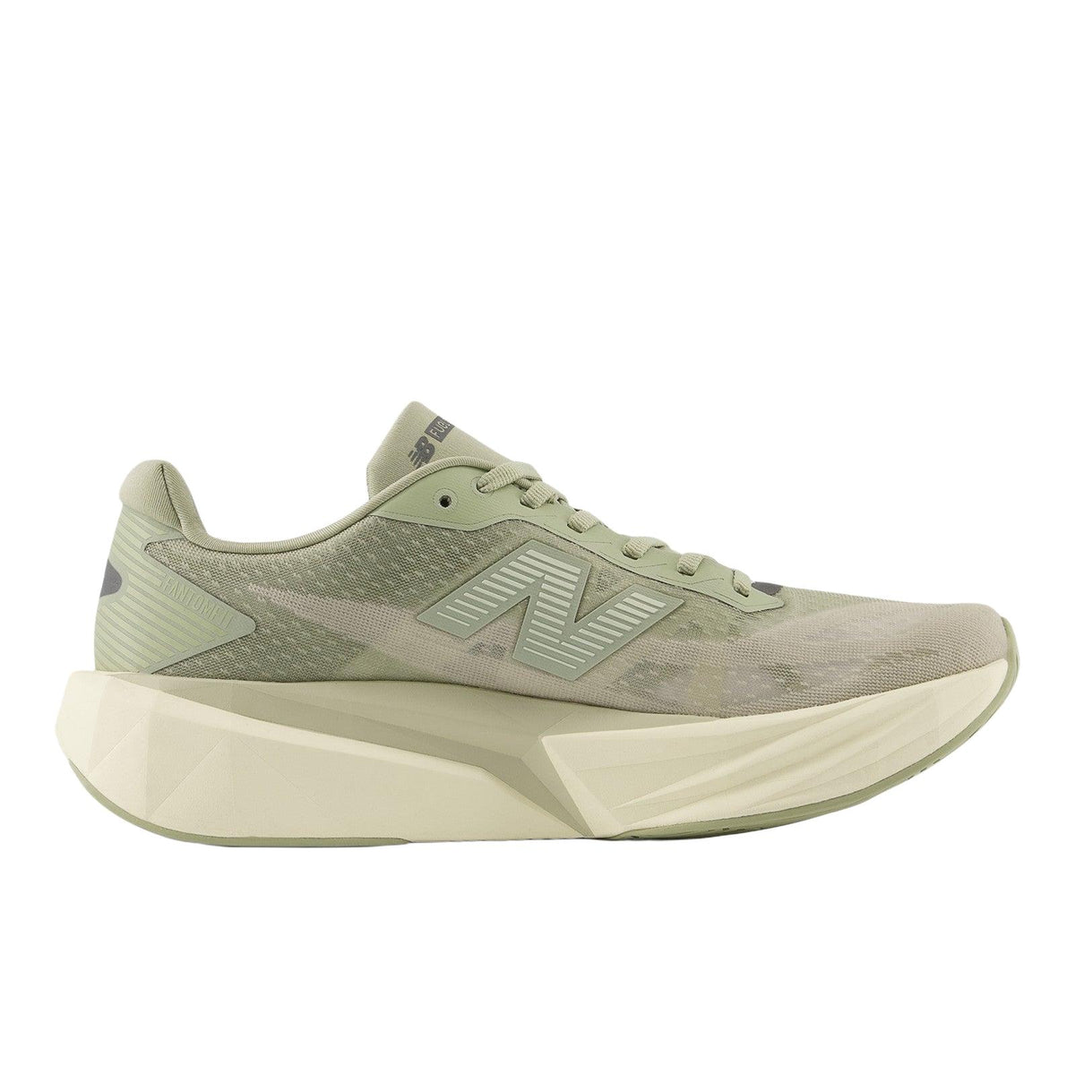 New Balance Men's FuelCell Rebel v5 in Olivine with Shipyard