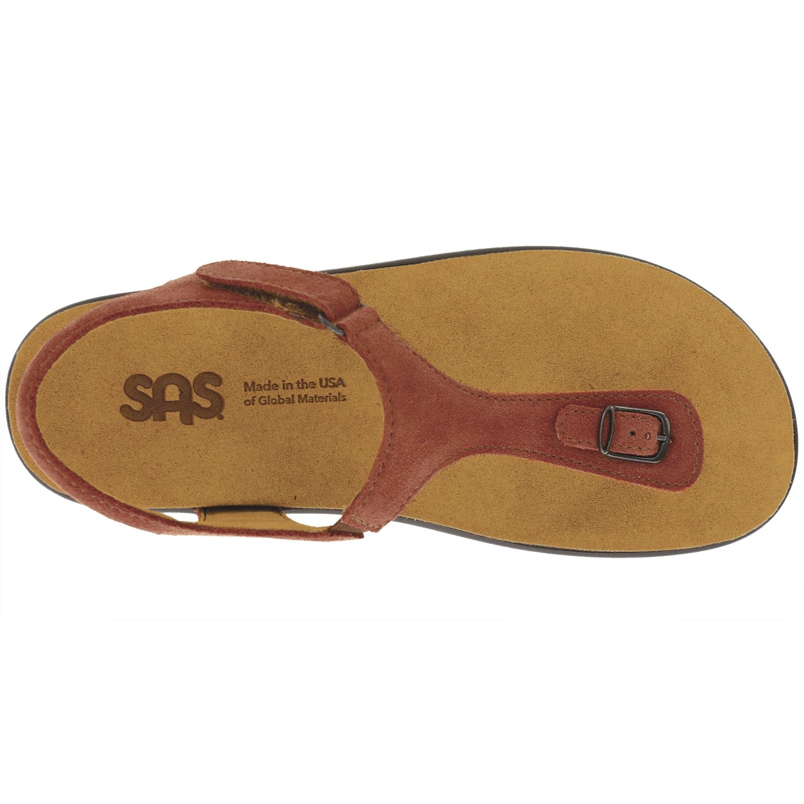 SAS Women's Marina T-Strap Sandal in Rust