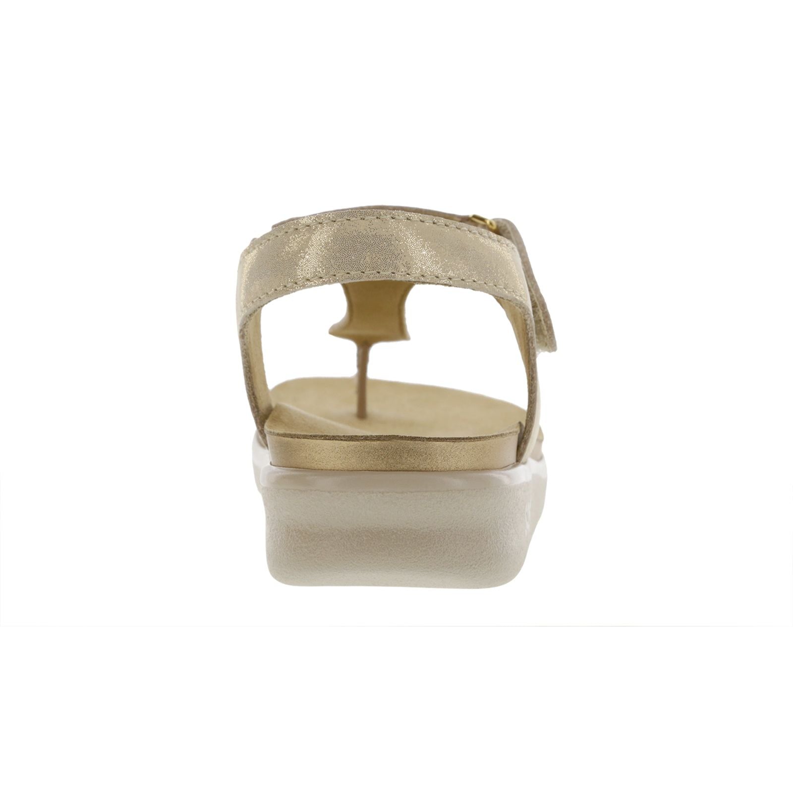 SAS Women's Marina T-Strap Sandal in Soft Gold