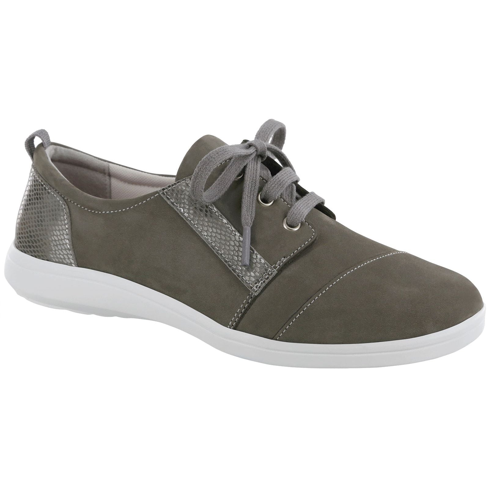 SAS Women's Marnie Lace Up Sneaker in Gris / Snake