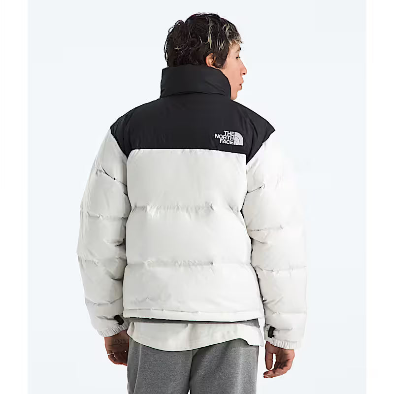 The North Face Men's 1996 Retro Nuptse Jacket in White Dune/TNF Black/Recycled Down