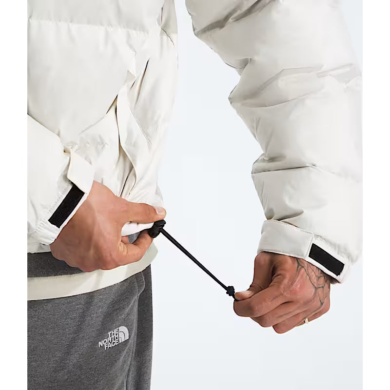 The North Face Men's 1996 Retro Nuptse Jacket in White Dune/TNF Black/Recycled Down