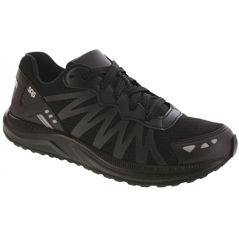 Women's Mission One-W Stability Lace Up Sneaker in Black Women's Footwear