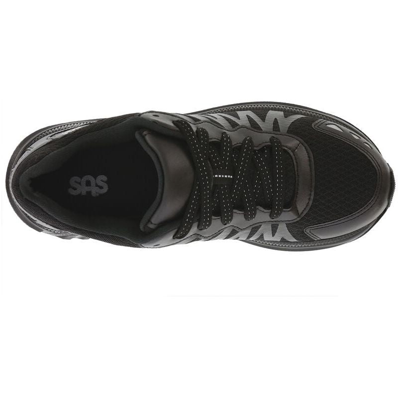 Women's Mission One-W Stability Lace Up Sneaker in Black Women's Footwear