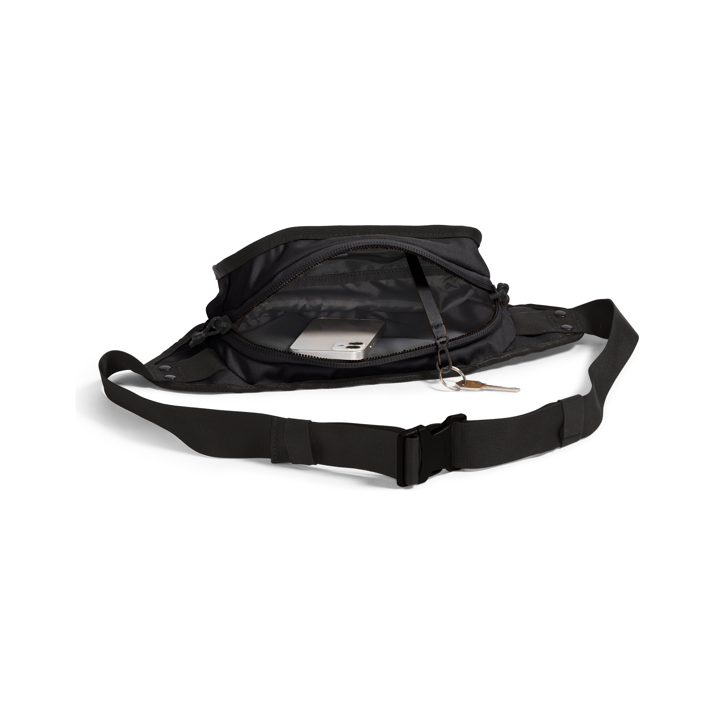 The North Face Explore Hip Pack in Black White Accessories