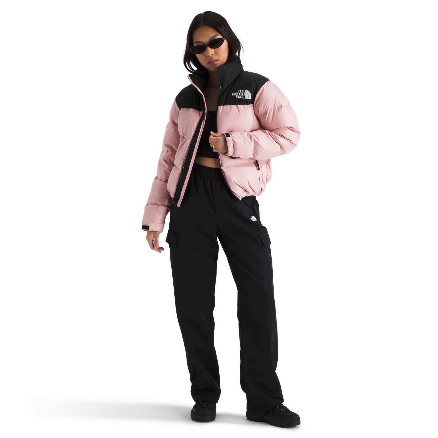 The North Face Women’s 1996 Retro Nuptse Jacket in Metal Pink/TNF Black