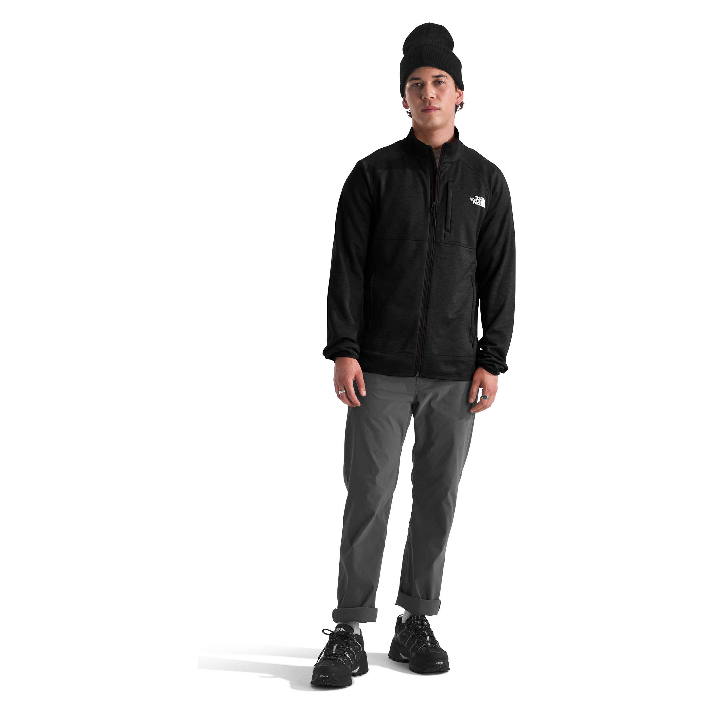 The North Face Men's Canyonlands Full Zip in TNF Black Coats & Jackets