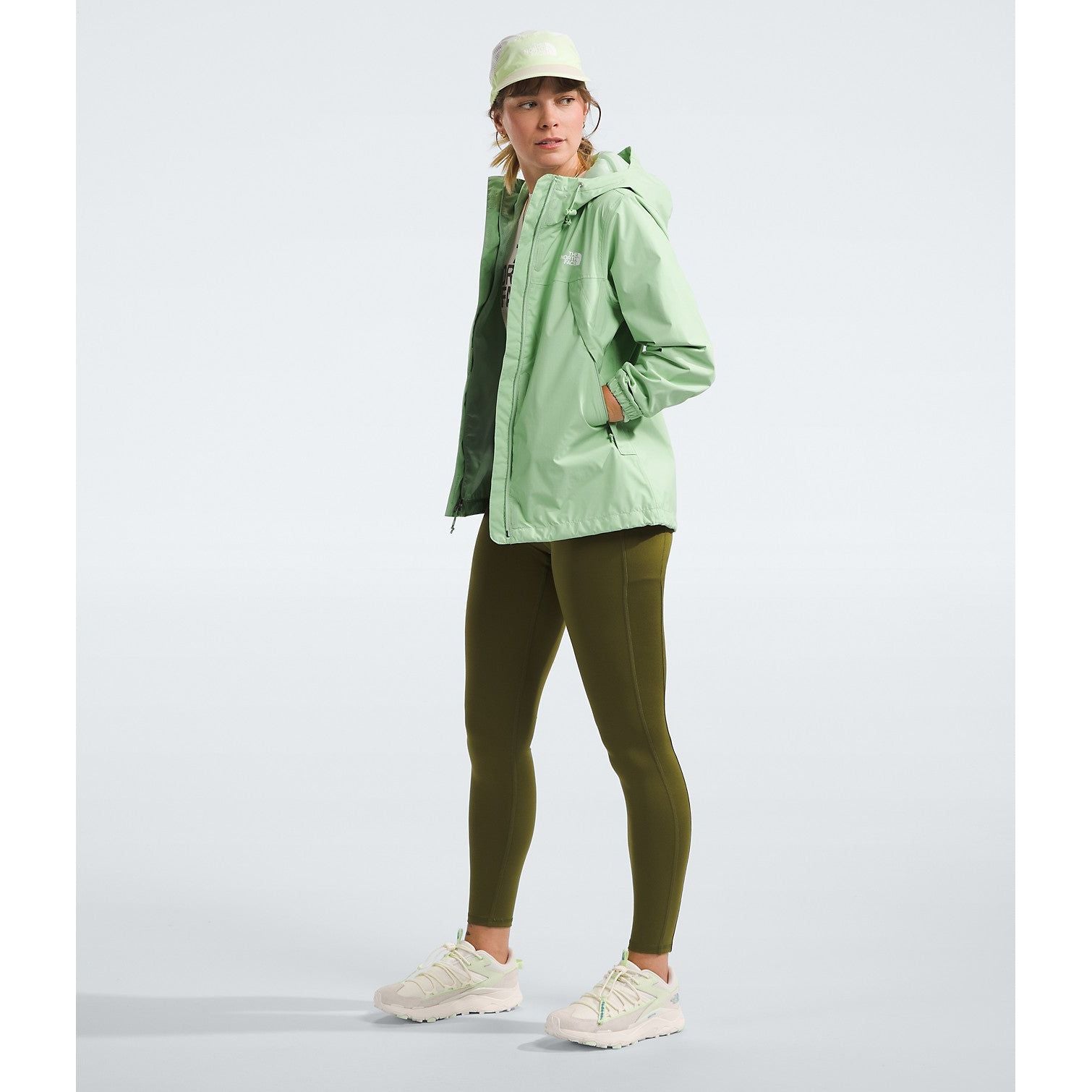 The North Face Women's Antora Jacket in Misty Sage Women's Apparel