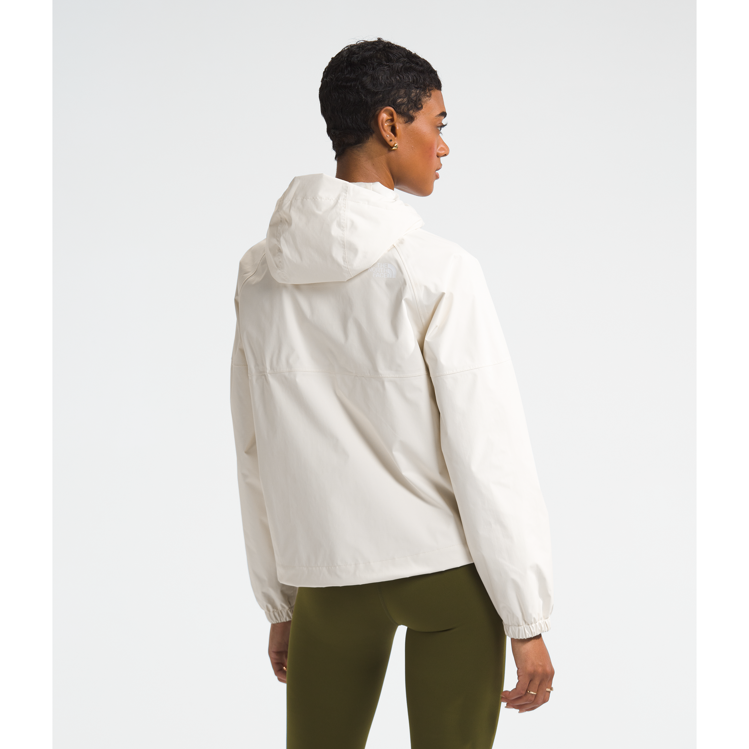 The North Face Women's Antora Rain Hoodie in White Dune