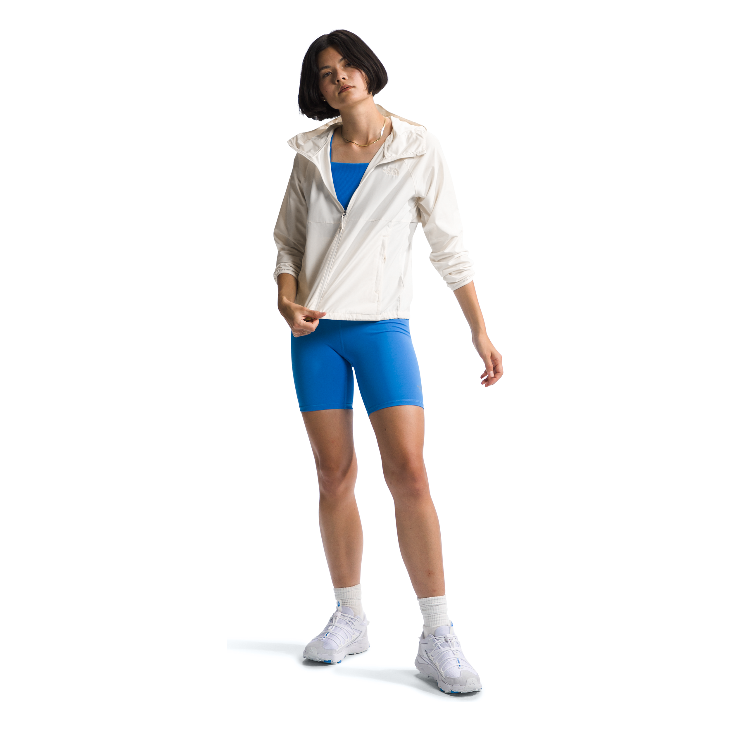 The North Face Women’s Flyweight Hoodie 2.0 in Gardenia White Women's Apparel