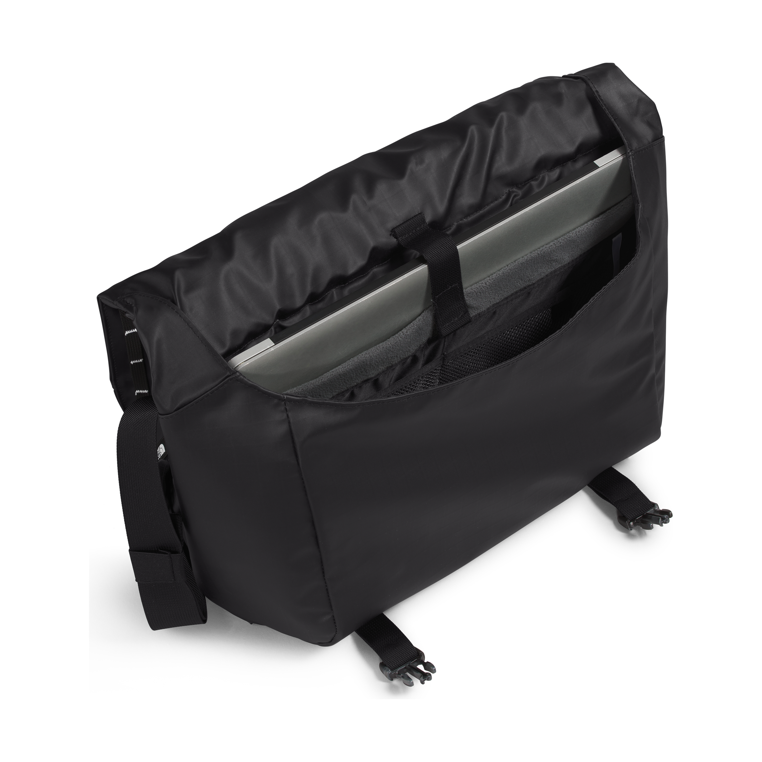 The North Face Base Camp Voyager Messenger Bag in Black White Accessories
