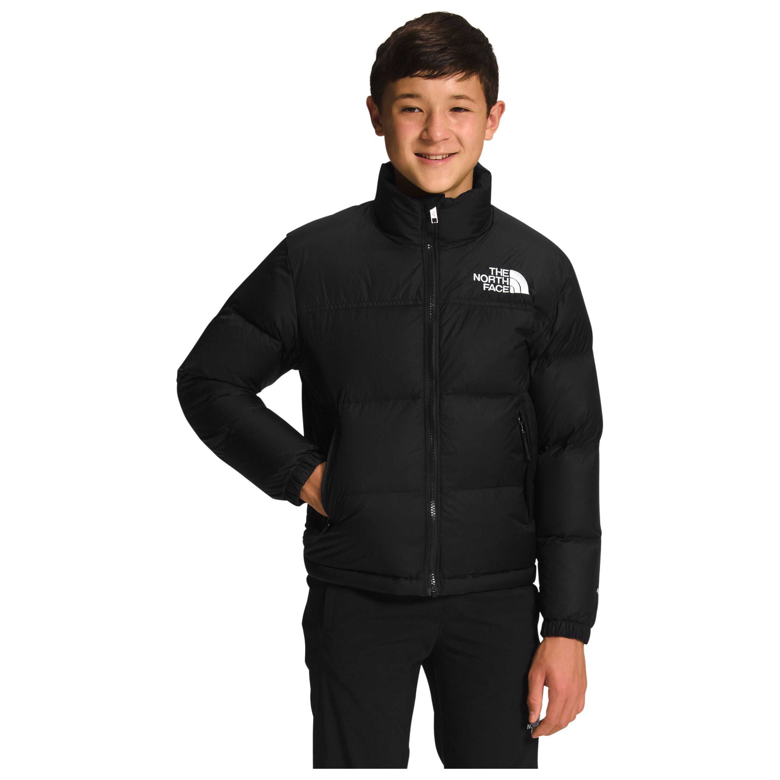The North Face Big Kids' 1996 Retro Nuptse Jacket in Black (2023) Coats & Jackets