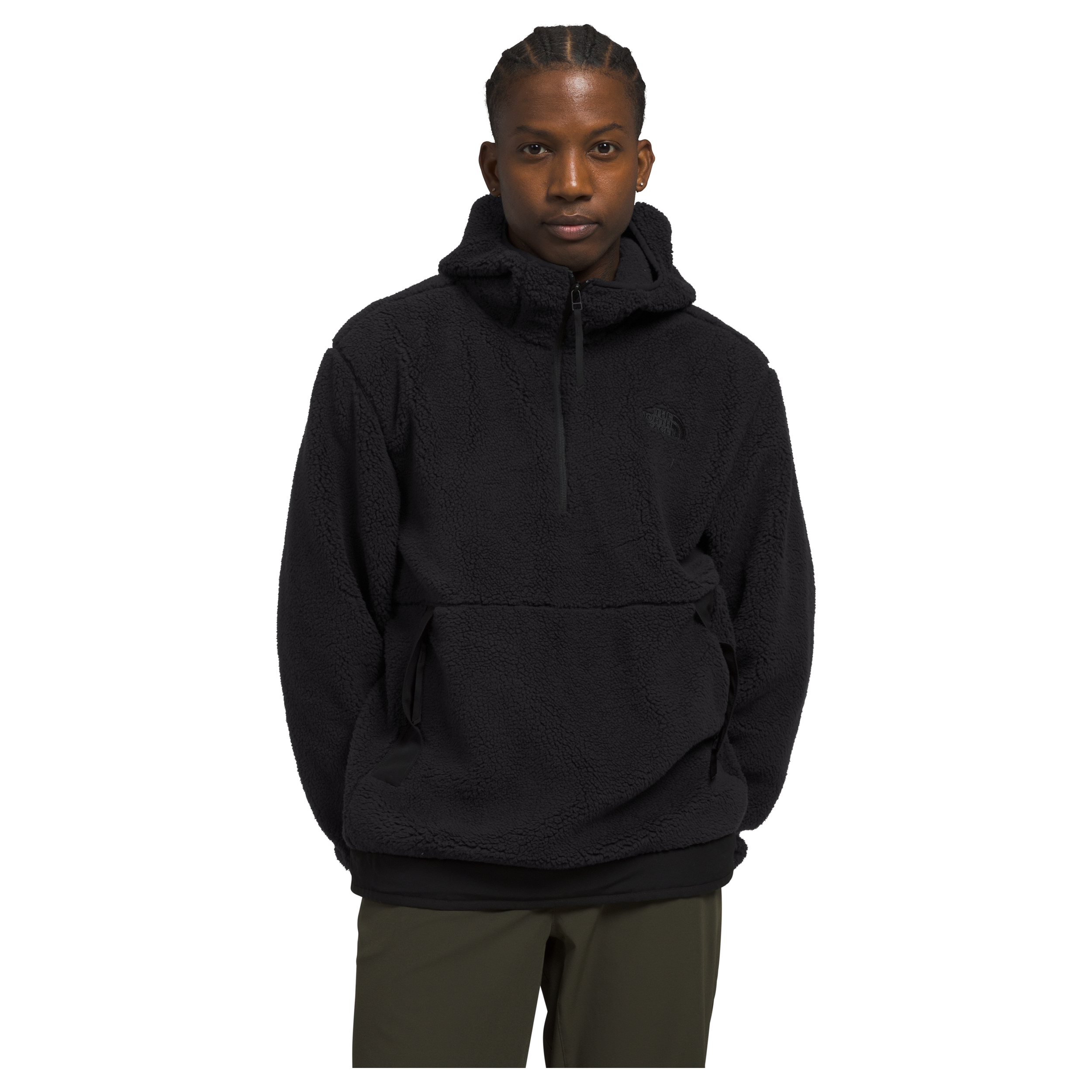 The North Face Men's Campshire Fleece Hoodie in Black Men's Apparel