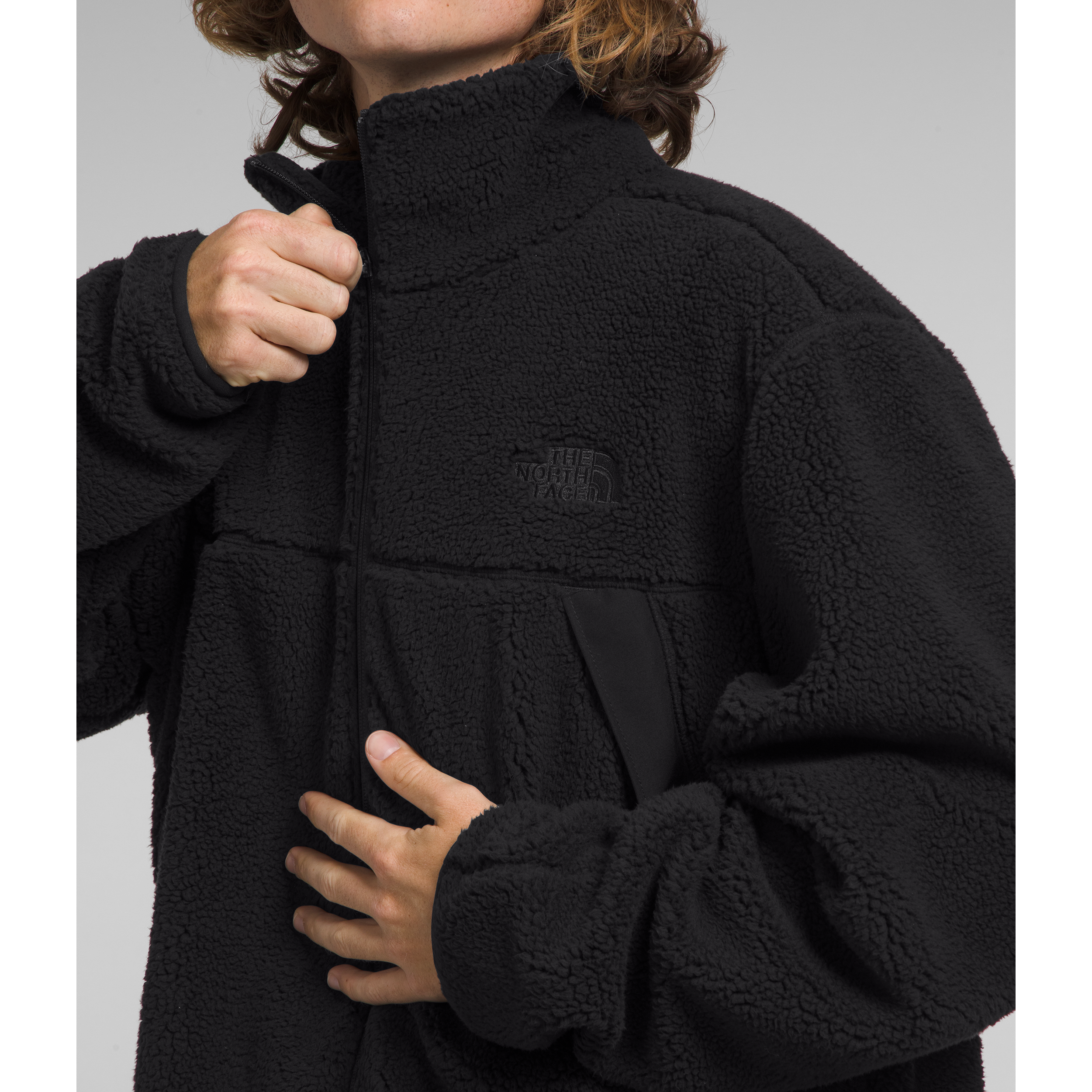 The North Face Men's Campshire Fleece Jacket in Black Men's Apparel