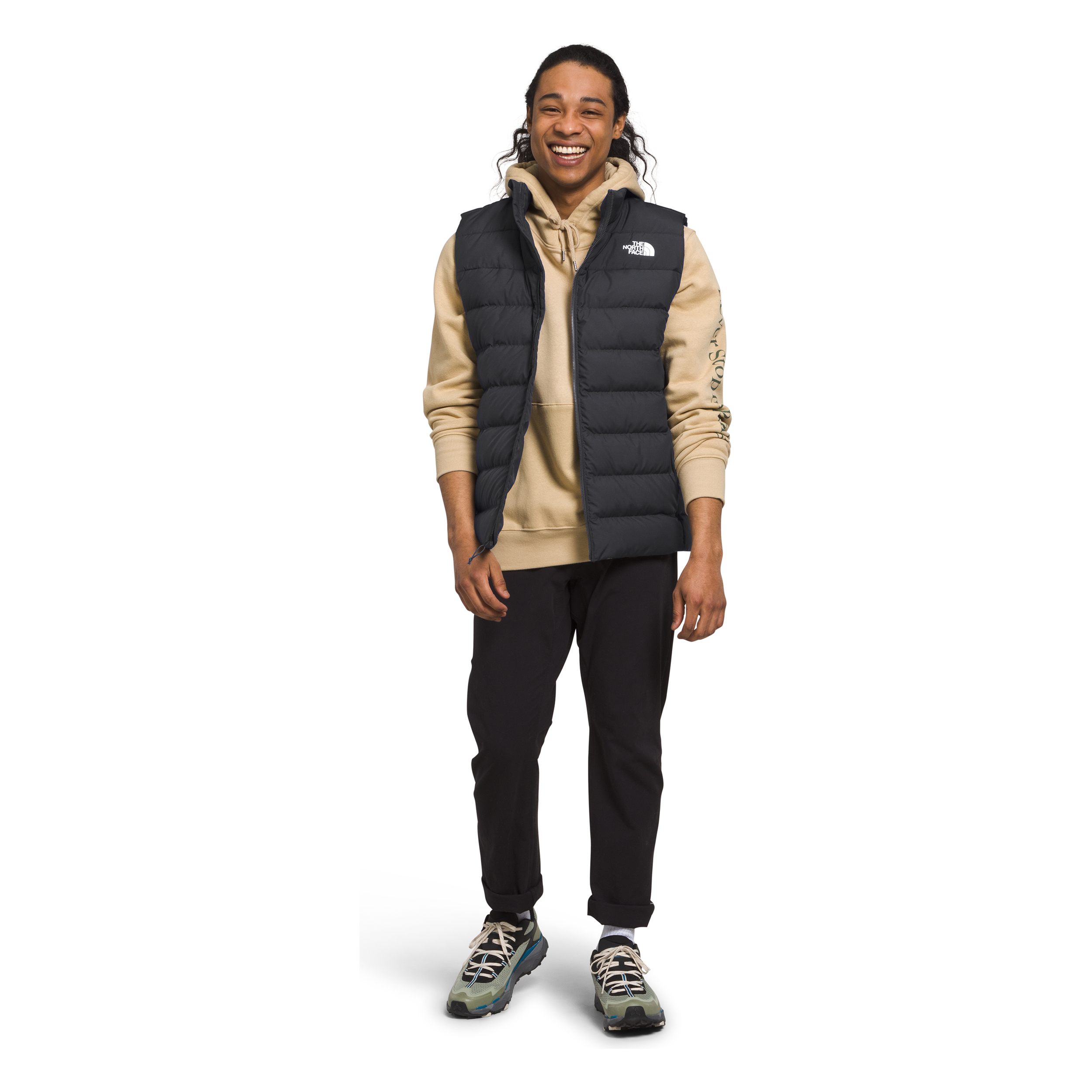 The North Face Men's Aconcagua 3 Vest in Asphalt Grey Coats & Jackets