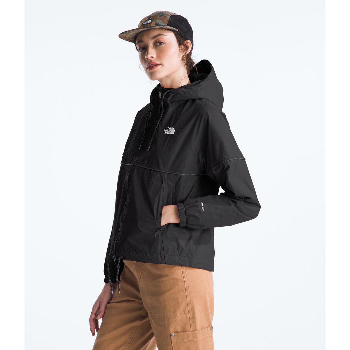 The North Face Women's Novelty Antora Rain Hoodie in TNF Black