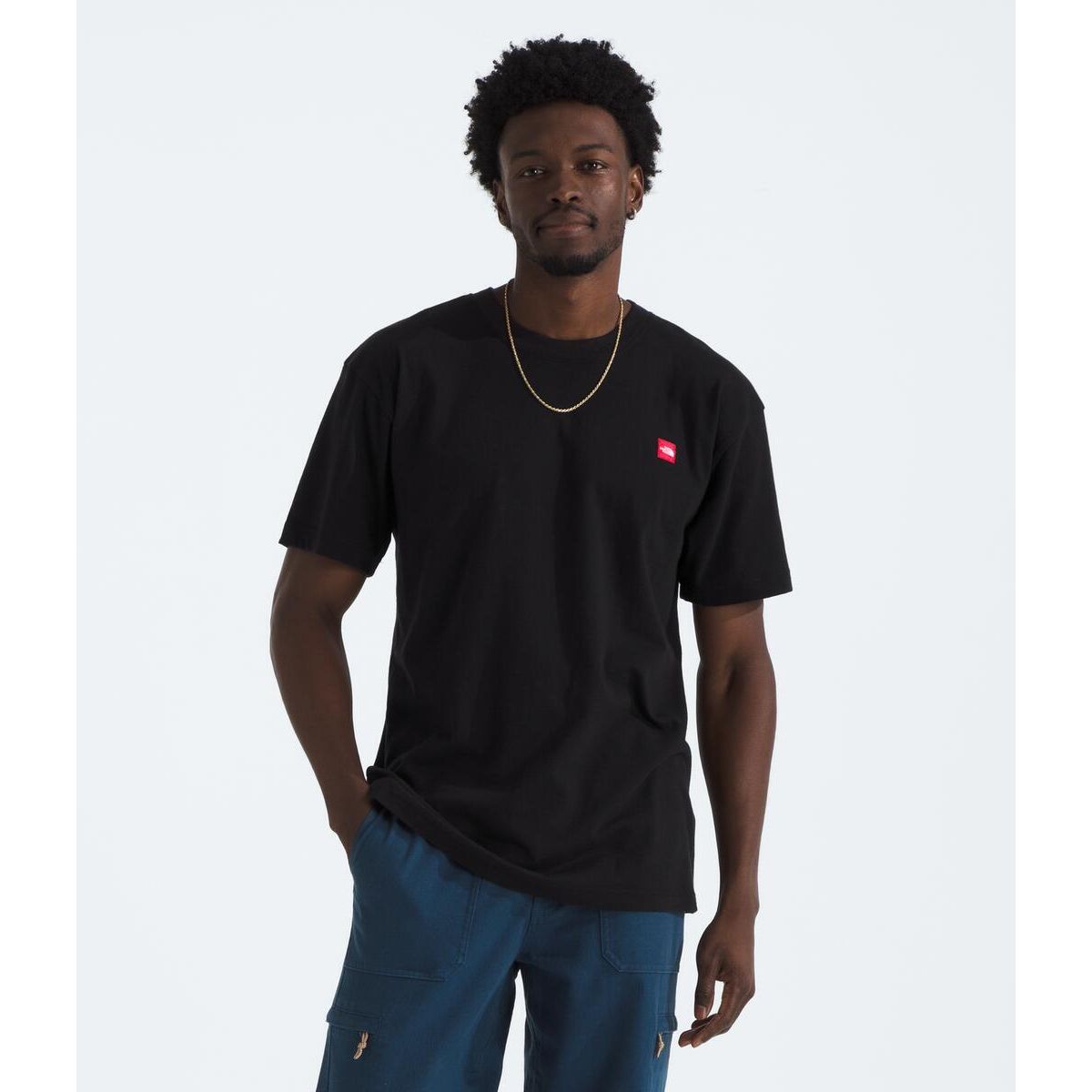 The North Face Men’s Short-Sleeve TNF Red Box Aconcagua Heavyweight Tee-Footprint USA