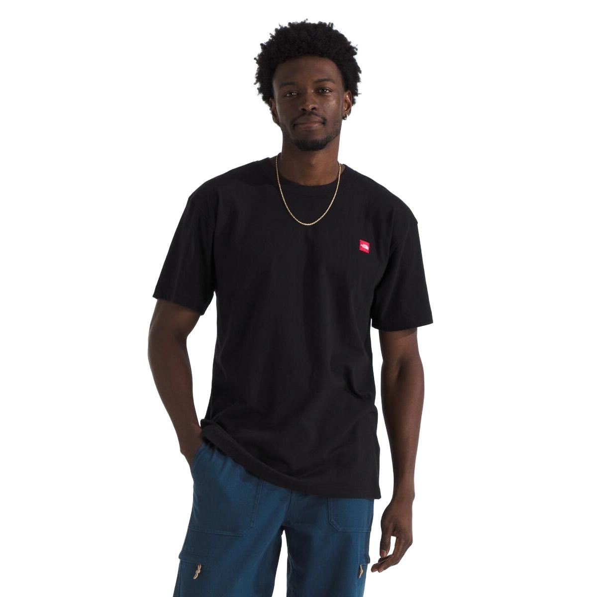 The North Face Men’s Short-Sleeve TNF Red Box Aconcagua Heavyweight Tee-Footprint USA