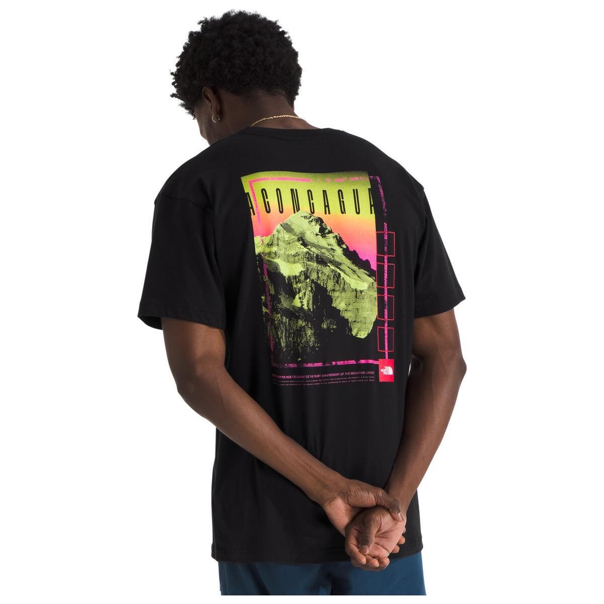 The North Face Men’s Short-Sleeve TNF Red Box Aconcagua Heavyweight Tee-Footprint USA