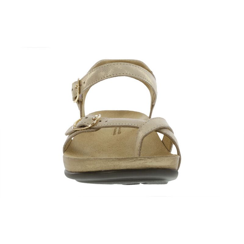 SAS Women's Pampa Toe Loop Sandal in Soft Gold