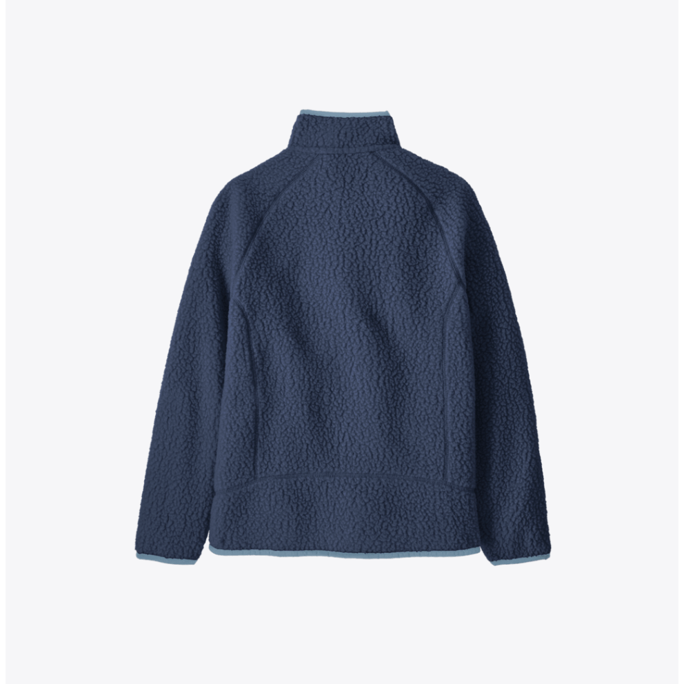 Patagonia Kids' Retro Pile Fleece Jacket | New Navy w/ Light Plume Grey