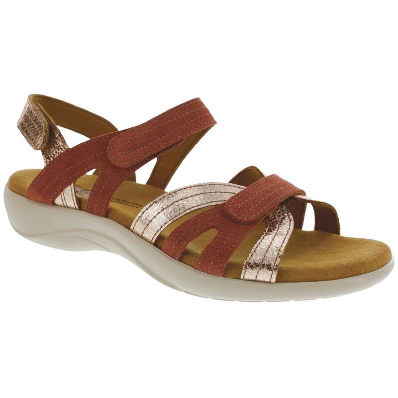 SAS Women's Pier Heel Strap Sandal in Copper