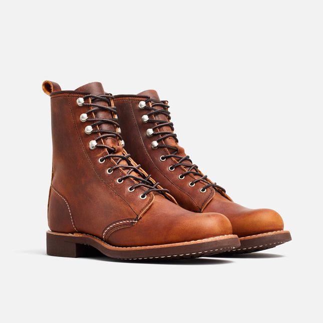 Red Wing Women's Silversmith Short Boot in Copper Rough & Tough Leather