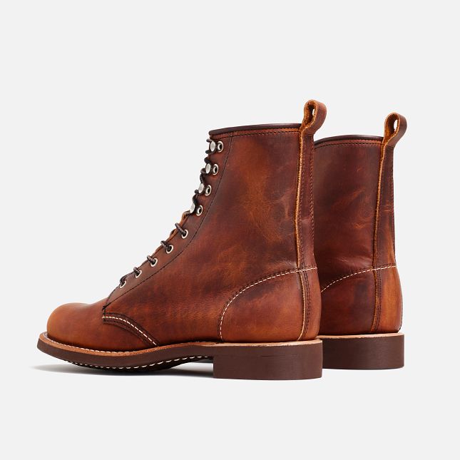 Red Wing Women's Silversmith Short Boot in Copper Rough & Tough Leather