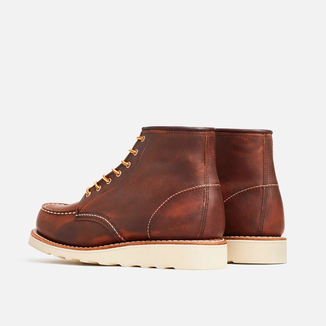 Red Wing Women's 6-Inch Classic Moc Short Boot in Copper Rough & Tough Leather