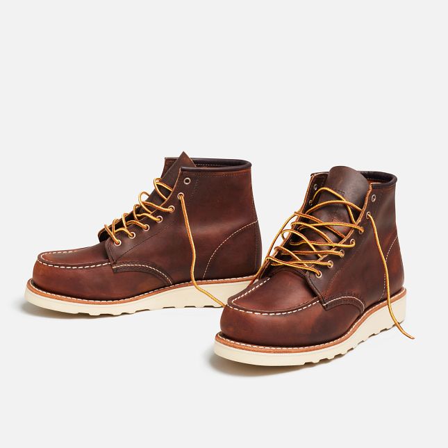 Red Wing Women's 6-Inch Classic Moc Short Boot in Copper Rough & Tough Leather
