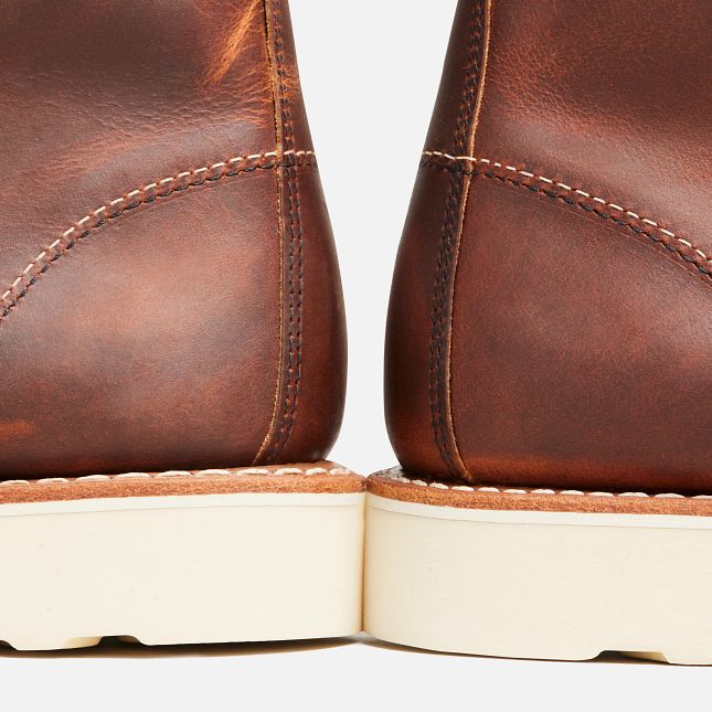 Red Wing Women's 6-Inch Classic Moc Short Boot in Copper Rough & Tough Leather