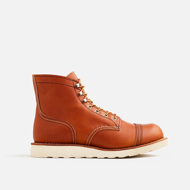 Red Wing Men's Iron Ranger Traction Tred 6-inch Boot in Oro Legacy Leather