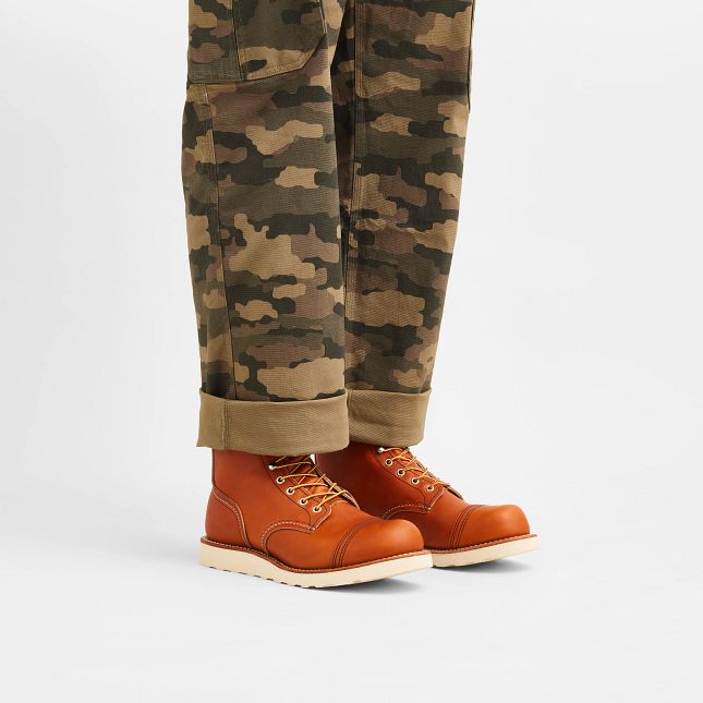 Red Wing Men's Iron Ranger Traction Tred 6-inch Boot in Oro Legacy Leather