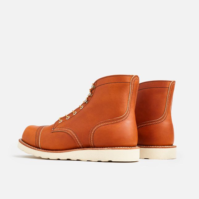 Red Wing Men's Iron Ranger Traction Tred 6-inch Boot in Oro Legacy Leather